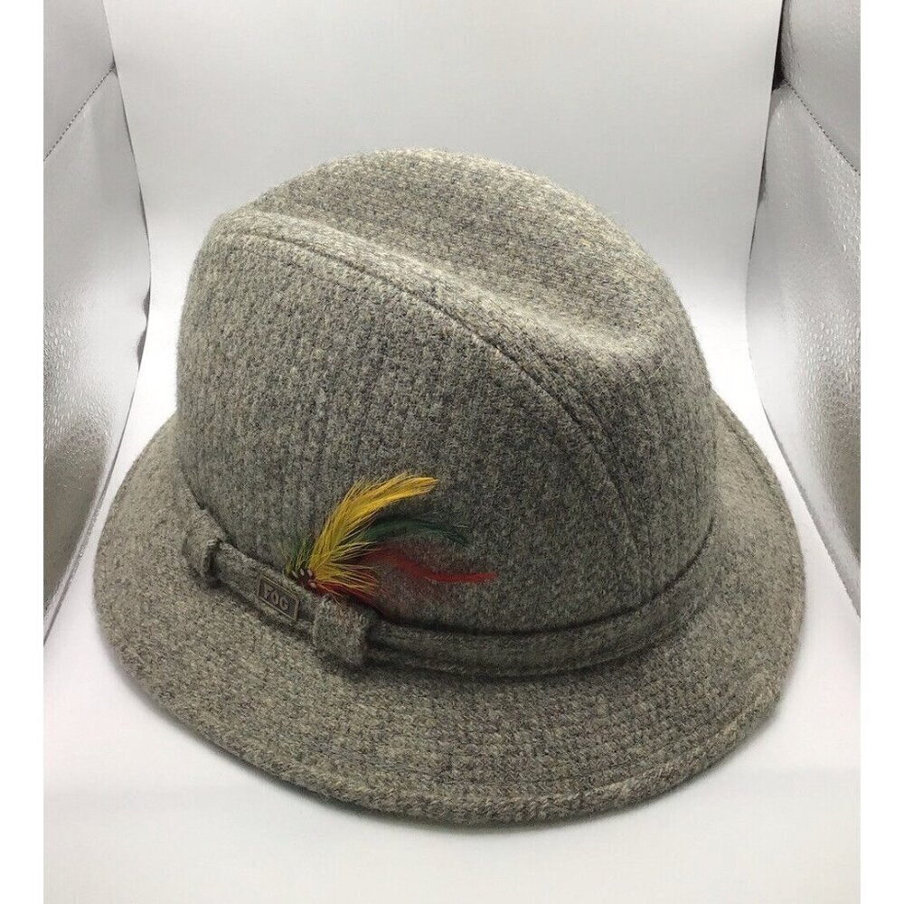 Vintage London Fog Men’s Gray Tweed Hat - Picture 3 of 4